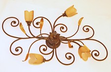 GRANDE PLAFONIERA 4 LUCI LED