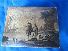 SCATOLA VENEZIANA IN LEGNO E LACCHE CON LE FIGURINE REMONDINI,  PIENO 700