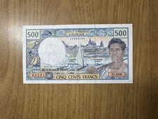 Banconota REPUBBLICA FRANCESE 500 FRANCHI INSTITUTE D’EMISSION D’OUTRE MER
