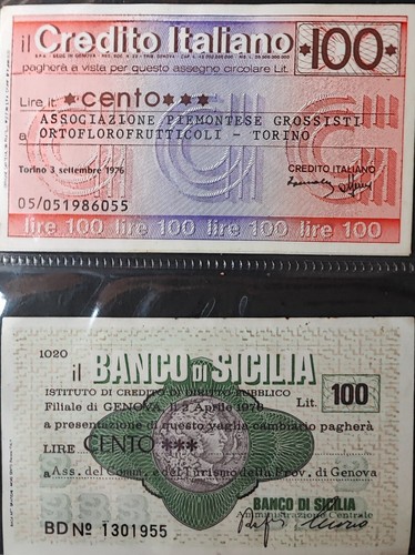 Mini assegni collezione - da,