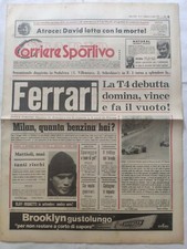 CORRIERE DELLO SPORT 4 MARZO 1979 DOPPIETTA FERRARI MONDIALE FORMULA 1 SUDAFRICA