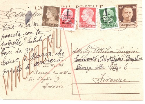 Rsi cartolina - 15.3.44,