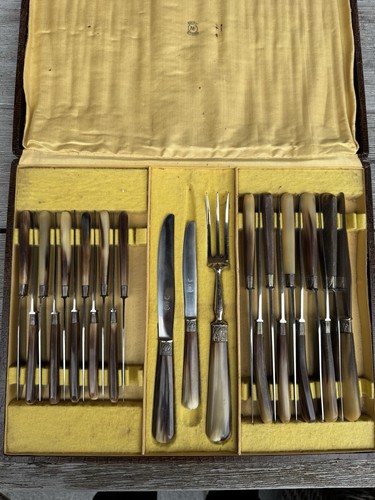 Antico set posate coltelli - di,