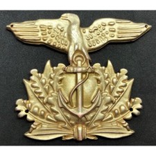 FREGIO DA BASCO O CAPPELLO MARINA REPUBBLICANA RSI ARTIGLIERIA COSTIERA MOD. 2
