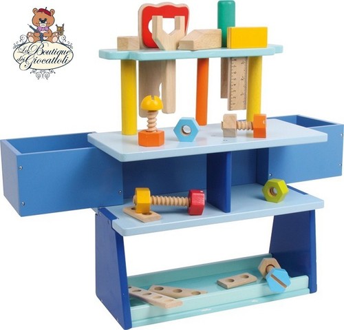 Banco lavoro blu con - da,