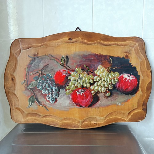 Tavola legno quadro olio - tavola,