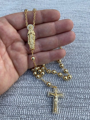 Collana perline rosario - collana,