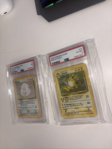 Pokemon base raichu holo - raichu, psa