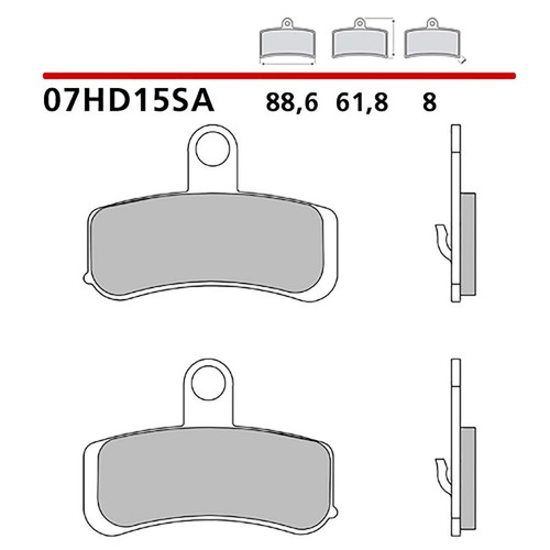 Brembo kit pastiglie freno - brembo,