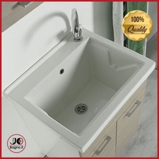 Pilozzo in ceramica lavatoio vasca 60x50 per esterno incasso da mobile appoggio