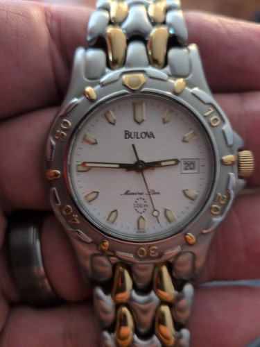 Vintage men bulova marine - vintage,