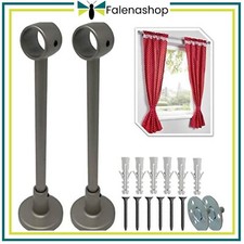 Parpyon® 2 Supporti Per Bastoni Tende In Metallo, Staffe Bastone Tenda 20mm