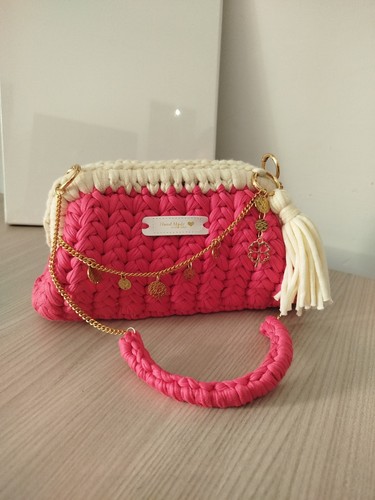 Borsa uncinetto fatta - borsa, a