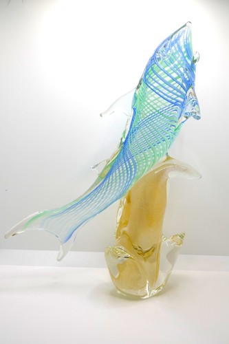 Scultura squalo vetro - scultura,