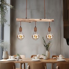 Lampada A Sospensione In Legno