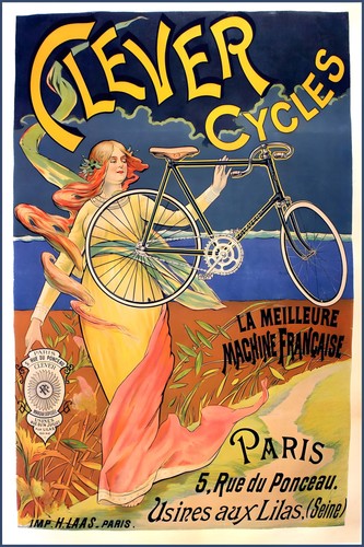 Clever cycles poster art - clever,