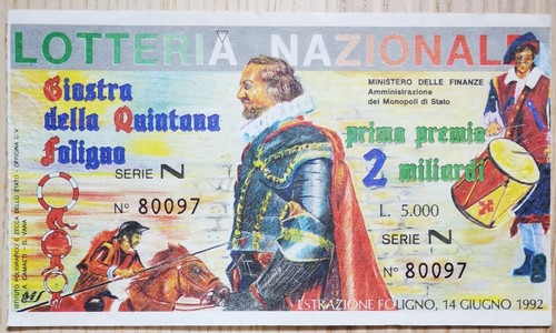 Lotteria nazionale giostra - lotteria,