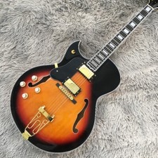 Chitarra elettrica mancina personalizzata ES-175 Bydland Sunburst Hollow Body Archtop