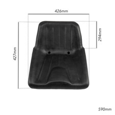 12643 Sedile Fisso Nero Trattori Motoagricola Muletti Trattorini Taglaierba