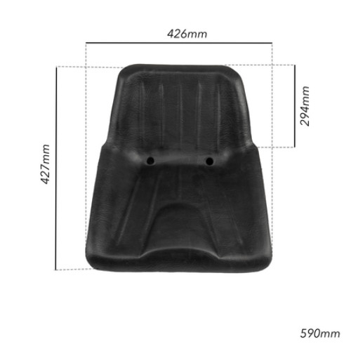 12643 sedile fisso nero - 12643,