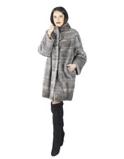 42 Women's Mink Fur Coat Light