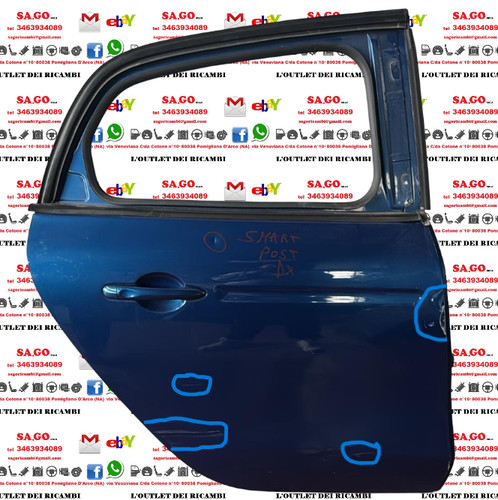Portiera posteriore destra - portiera, dx