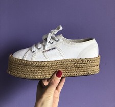 Scarpe Donna Superga Espadrillas Platform Bianche 35