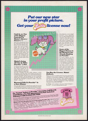 Poochie originale 1983 - 1983, trade