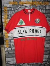 # Vintage Cycling Jersey wool Maglia Ciclismo Bici Alfa Romeo De Rosa  70 Eroica
