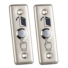 2 x Pulsante Uscita Acciaio