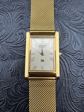 GOLD WHITE Vintage Seiko Slim