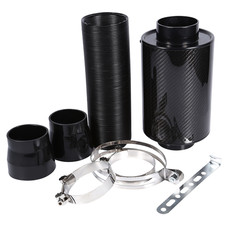 Tubo aspirazione chiuso alimentazione filtro aria fredda fibra di carbonio universale auto 3