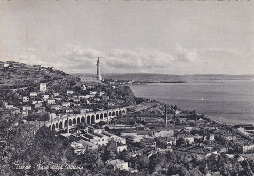 Cartolina trieste faro - cartolina, ,faro