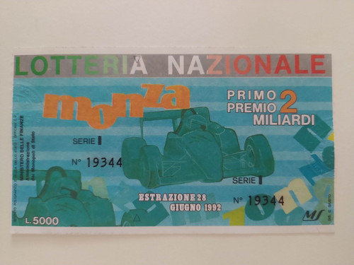 Biglietto lotteria - 26°,
