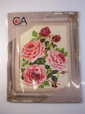 KIT/QUADRO MEZZO PUNTO 20X25 "RAMO DI ROSE"