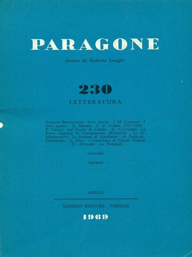 Paragone 230 anno - paragone,