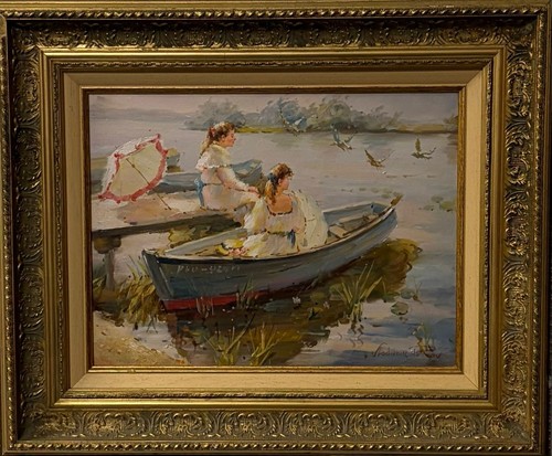 Dipinto olio vladimir petrov - dipinto,