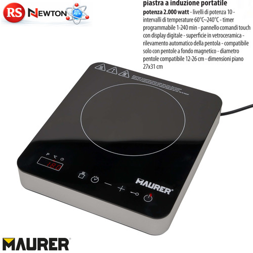 Piastra induzione 2000w - piastra,
