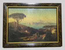  Antico Quadretto-Capri Vista Da Sorrento. su tela