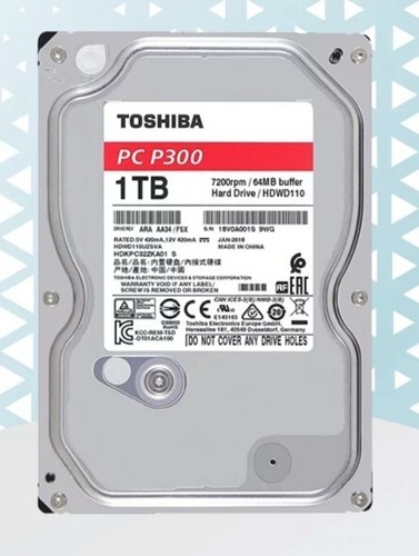Hdd 1tb toshiba pc p300 - hdd, 3.5