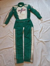 TUTA KART KARTING OMP RACING TONY KART SENZA OMOLOGAZIONE VERDE BIANCO TG 48