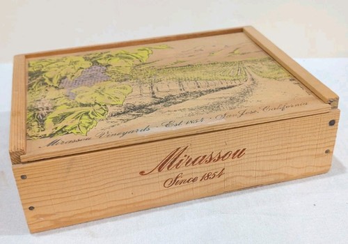Scatola vino vintage mirassou - scatola,
