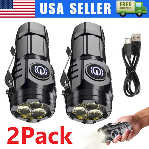 2pcs mini torcia flash tre - 2pcs,