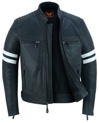 Giacca pelle moto - da,