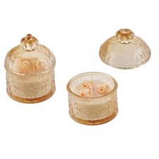 Candela in vetro AMBRA con