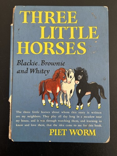 Three little horses - three, blackie