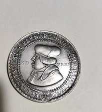 Medaglia Cardinale Bernardo Clesio  Tallero Ducatone Zecca Trento Lizzi