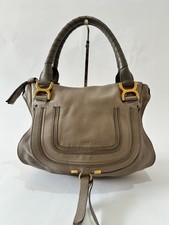 Borsa a tracolla CHLOE in pelle di vitello media Marcie sella grigio falso