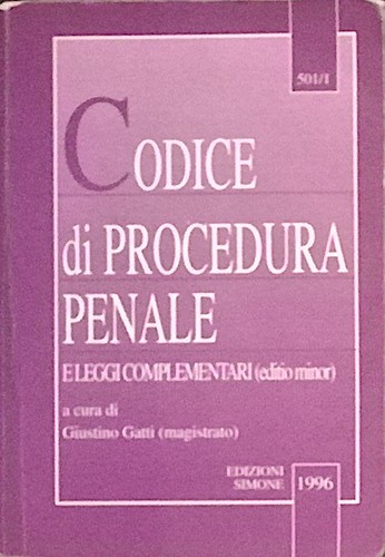 Codice procedura penale - codice, di