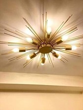 Lampadario moderno grezzo luci abbaglianti scaffale Nauticaz grande metà seco...